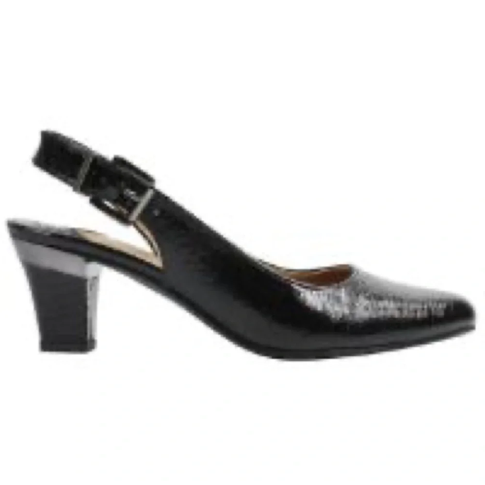 J. Reneé MALREE Black Slingbacks - Size 11 M LNC
